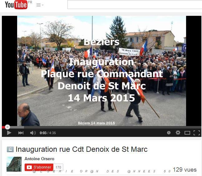 2015 03 14 INAUGURATION A BEZIERS  DE LA RUE DU COMMANDANT HELIE DENOIX.JPG